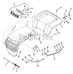 Toro 32-12B5A3 (212-5) - Toro Lawn Tractor (SN: 010000001 - 019999999) (1991)