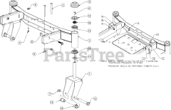 Cub Cadet RZT-L42 Honda (17BGCACS056) - Cub Cadet 42" RZT Zero-Turn Mower, Honda (2017) Front Axle