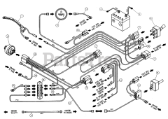 Ferris ProCut 19 (H1920BV) - Ferris ProCut 19 Front Mount Mower, 20hp Briggs & Stratton (SN: 4259 - 7540) Electrical Schematic - Briggs &amp; Stratton - w/o Starter Solenoid