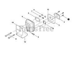 Echo PPF-280 - Echo Pole Saw (SN: E20714001001 - E20714999999) Exhaust