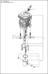 Husqvarna 236 e - Husqvarna Chainsaw CYLINDER PISTON