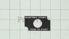 Snapper 48X5638 Decal  Electric Start