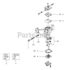 Snapper S 31 SST - Snapper String Trimmer Carburetor Assembly (WT618) P/N 530071566