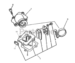 Murray S-1544 - Murray 90cc ATV (2002) Reed Valve Assembly