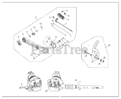 RedMax EBZ 6500 - RedMax Backpack Blower (2011-09) HANDLE CONTROLS