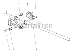 Toro 57017 - Toro 25" Lawn Tractor (SN: 003000001 - 003999999) (1973) Differential Assembly