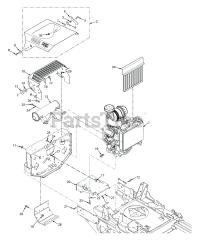 Scag STTII-61V-26CH-EFI - Scag Turf Tiger II 61" Zero-Turn Mower, 26hp Kohler (SN: P1700001 - P1799999) STTII ENGINE &amp; ATTACHING PARTS - LIQUID COOLED (GASOLINE)