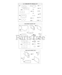 Briggs & Stratton 40R777-0010-B1 - Briggs & Stratton Vertical Engine Engine/Valve Gasket Set, Carburetor Overhaul Kit