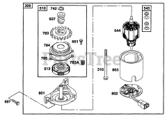 Briggs & Stratton 12T802-0857-01 - Briggs & Stratton Vertical Engine Electric Starter