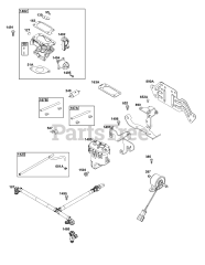 Briggs & Stratton 61E477-0015-J1 - Briggs & Stratton Horizontal Engine Throttle Body and Fuel Supply Group