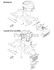 Huskee 13AJ771G231 - Huskee Lawn Tractor (2008) (Tractor Supply)