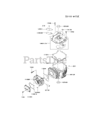 Kawasaki FJ180V-AS15 - Kawasaki Engine CYLINDER/CRANKCASE