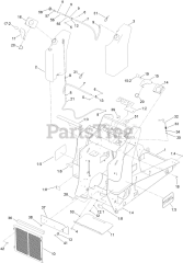 Toro 22328 HD (TX 1000) - Toro Dingo Wide Track Compact Utility Loader (SN: 414000000 - 999999999) Frame Assembly