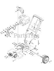 MTD 31A-32AD706 - MTD Snow Thrower (2014) Handle, Frame &amp; Drive System