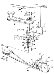 MTD 190-756-000 - MTD 28" Tiller Attachment (1990)