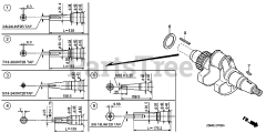 Honda GX690 TXF3 (GCBDK) - Honda Engine, Made in Japan (SN: GCBDK-1000001 - GCBDK-9999999) CRANKSHAFT