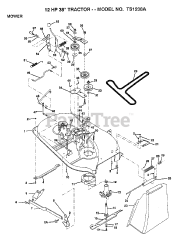 Electrolux/AYP TS 1238 A - Electrolux/AYP Lawn Tractor (1993)