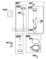 Briggs & Stratton 40N877-0054-B1 - Briggs & Stratton Vertical Engine Lubrication Group