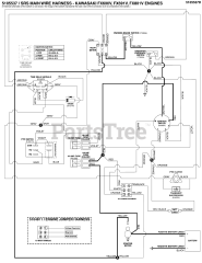 Ferris SRS Z1 (5901944) - Ferris SRS Z1 Series 48" Stand-On Mower, 22hp Kawasaki, Rear-Discharge Electrical Schematic - Cranking Circuit S/N: 2017954956 &amp; Above