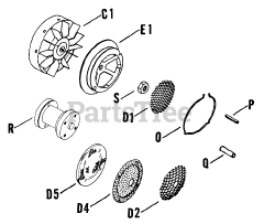 Kohler K161-28289 - Kohler K-Series Engine, Basic Version, 7hp, 5.2kW Flywheel (Cont.) 020301391