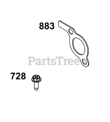 Briggs & Stratton 38E347-0123-G1 - Briggs & Stratton Horizontal Engine Exhaust Group
