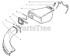 Lawn-Boy 10305 - Lawn-Boy Silver Series Walk-Behind Mower (SN: 006900001 - 006999999) (1996) REAR CATCHER ASSEMBLY (MODEL NO. 10313 ONLY)