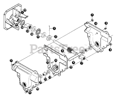 Echo ST-5024 - Echo Snow Thrower (Type 1) Impeller Assembly, Worm Gear, Auger Shaft, Gear Case