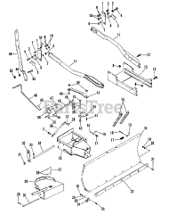 Gravely 834020 - Gravely 42" Snow Blade for GEM Tractor (SN: 000101 & Above)