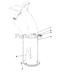 Toro 38150 (826) - Toro Snow Thrower (SN: 007000001 - 007999999) (1987) Chute Extension Kit 26-1100 (optional)