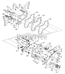 Cub Cadet 304 (190-304-100) - Cub Cadet 28" Rear Tiller Attachment att Chain Case