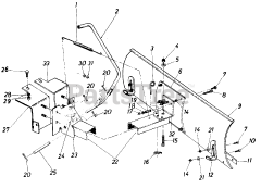 MTD 190-485 - MTD 42" Snow Blade Attachment (1990)