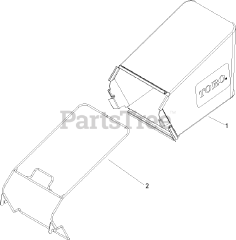 Toro 20012 - Toro 22" Recycler Walk-Behind Mower (SN: 250000001 - 250999999) (2005) Rear Bag Assembly