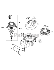 MTD 11A-B2J1704 - MTD Gold Walk-Behind Mower (2012) 5P70MU Flywheel &amp; Shroud