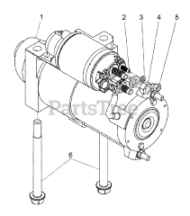 Briggs & Stratton 076161-02 - Briggs & Stratton 60kW Liquid Cooled Home Standby Generator Engine Service Parts - 5.7L - Starter (315092)