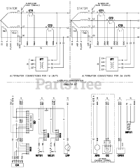 Generac QT04554KNANA - Generac 45kW Home Standby Generator (SN: 4949168 - 4965270) (2008) Schematic - Diagram (0G1296)