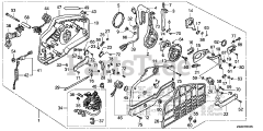 Honda BF250 A XXCA (BBJJ) - Honda Marine Engine, Made in Japan (SN: BBJJ-8000001 - BBJJ-9999999) REMOTE CONTROL (HI-LEX) (GRAY HANDLE CAP)