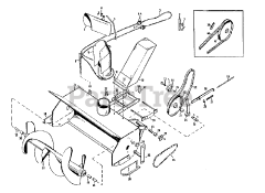 Simplicity 990151 - Simplicity 26" Rotary Snow Plow Attachment