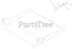 Exmark RAX691GKA524A3 - Exmark 52" Radius X-Series Zero-Turn Mower, Kawasaki FX691V (SN: 402082300 - 404314158) (2018) Seat Latch Assembly