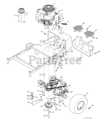 Scag SWZT36H-14FS - Scag 36" Walk-Behind Mower, 14hp Kawasaki (SN: S3500001 - S3599999)