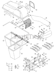 MTD OEM-190-192 - MTD Triple Bagger Assembly (2008)