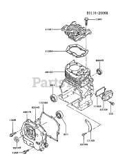 Kawasaki FG150D-AS01 - Kawasaki Engine CYLINDER/CRANKCASE