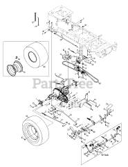 Brands TB 2654 (14AK94KK066) - Troy-Bilt 54" Garden Tractor (2012)
