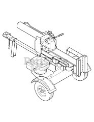 Yard Machines 24BF550C729 - Yard Machines Log Splitter (2006) (Home Depot)