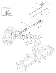 Simplicity 1692871 - Simplicity Legacy Garden Tractor, 20hp Drive Shaft, Throttle, Choke &amp; Seal - Liquid Cooled Models
