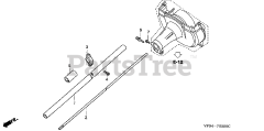 Honda UMK431 K1 UNBA (HZAD) - Honda Brush Cutter, Made in Japan (SN: HZAD-2000001 - HZAD-2049999) FAN COVER + FRAME PIPE