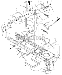 Briggs & Stratton 405015x92B - Briggs & Stratton 40" Lawn Tractor (2002) Mower Housing Suspension