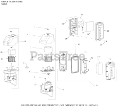 Kohler SH255-0101 - Kohler SH Series Engine, Basic Version, 5.5hp, 4.2kW 10 Air Intake