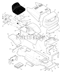 Briggs & Stratton 387002x92D - Briggs & Stratton 38" Lawn Tractor (2005)