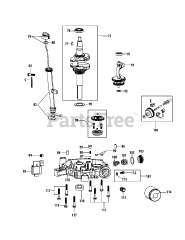 Troy-Bilt 4P90MUC - Troy-Bilt Engine 4P90MUC Crankshaft &amp; Crankcase Cover