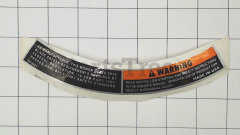 Simplicity 72921 Decal  Warning  Deck